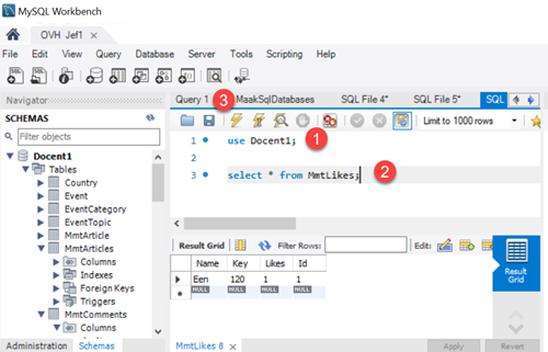 mmt - row in MmtLikes table created